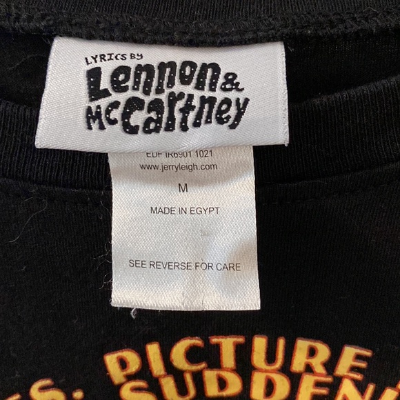 Lennon and McCartney: Lucy in the Sky w/ Diamonds shirt 💎🖤 - Picture 3 of 3